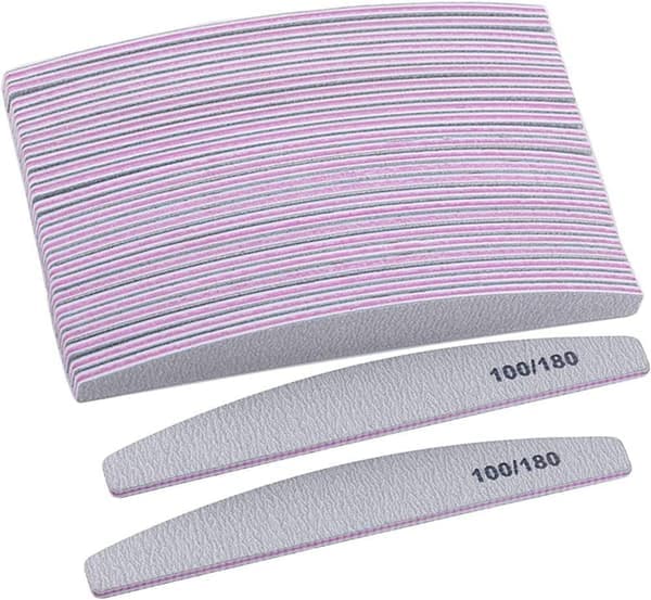 #Poling cut 50 pakker vaskbare dobbeltsidede neglefile 50 stk.#