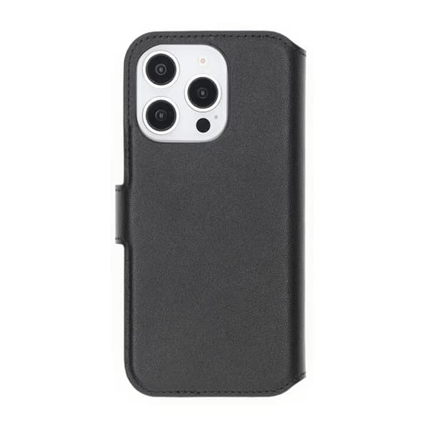 iPhone 16 Pro Max Plånboksfodral Äkta Läder Rvelon - Svart Svart