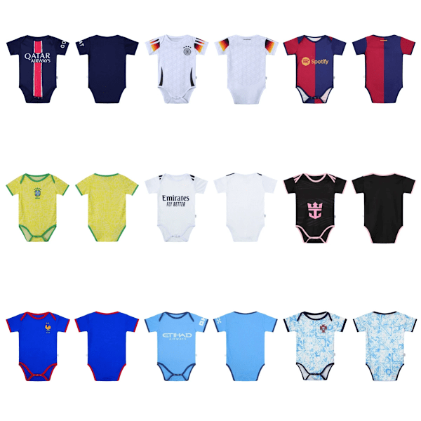 2526 Ny BB Overall Krypdräkt - Jersey för Pojkar och Flickor, Bekväm och Andningsbar Red Size 9 (6-12 months)