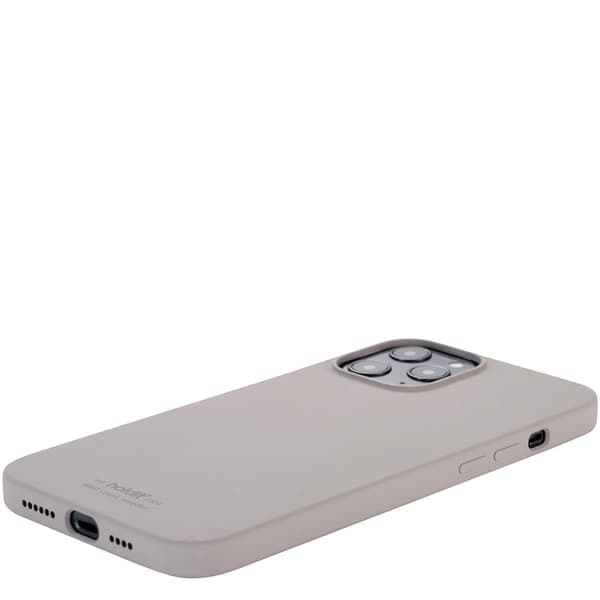 iPhone 12 Pro Max - Holding Mobile Silicon - Taupe Taupe
