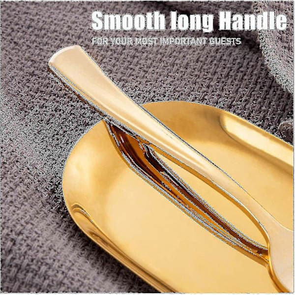 Althee 100-pak Guld Plastikgafler 18,8 cm Engangsservice Guld