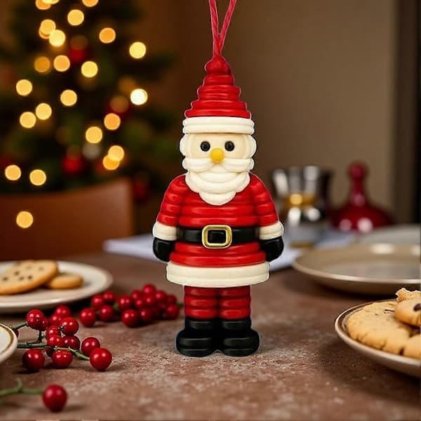 Julknappsdekorationer Lätta att Hänga Prydnad Strumpfyllare Tree