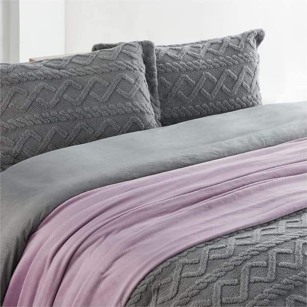 Flonel Koral Fleece Tæppe Sofatæppe - Alsidigt Fluffy Blødt Tæppe til Seng og Sofa Twin/dobbelt, Lilla, 150x200cm