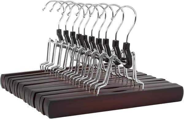 Träbyxhängare, 10-pack, 25 cm, Körsbär