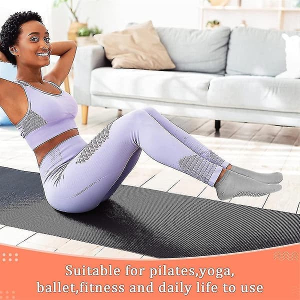 6 par halkfria greppstrumpor Pilates Yoga Barre Halkstrumpor för barn män