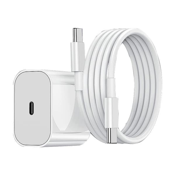 iPhone 15/iPhone 16/iPhone 17+2-meter datakabel, hurtigoplader, USB-C til USB-C