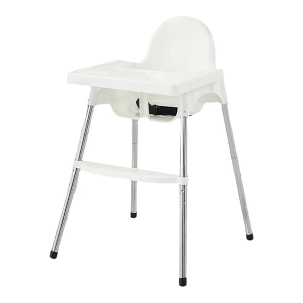 Justerbar fotstøtte for IKEA barnestol - Passer til IKEA Antilop Hvit white