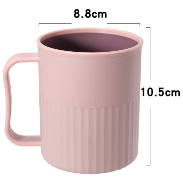 4 plastkopper BPA-frie te- og kaffekopper med håndtak