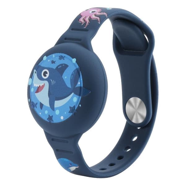 Airtag armband silikon för barn haj hai haj hai