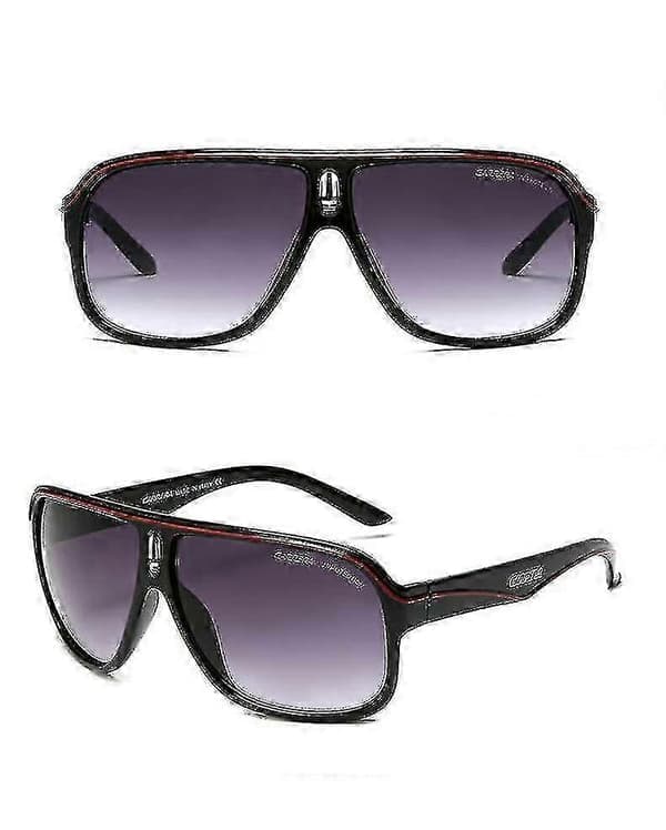 Solglasögon för män Mode Carrera Ruthenium Pilot Gradient Linser Glasögon + Box Röd Svart Red Black