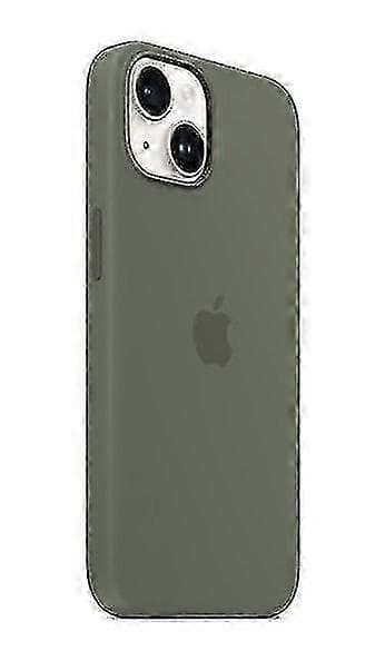 Silikonskal Kompatibelt med iPhone 14 - Mjuk Touch, Stötsäkert, Slimmat Skyddsskal Olive