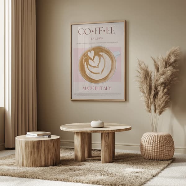 Kaffe Plakat 50x70 cm