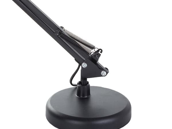 Justerbar skrivebordslampe, svart