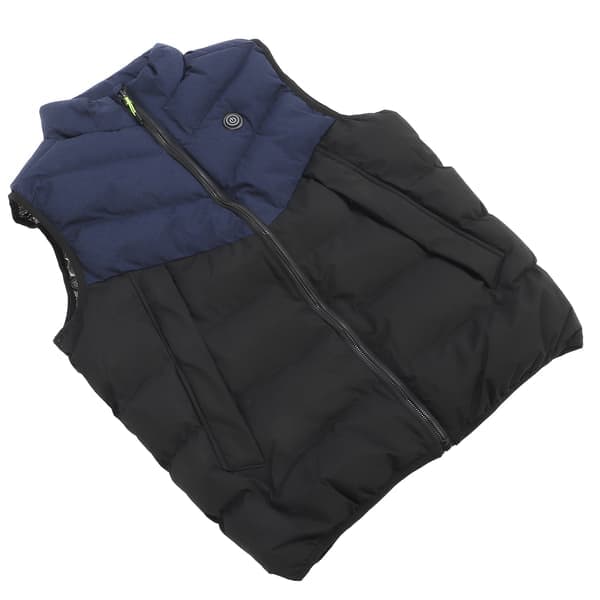 USB-opvarmet vest til vintervandring, sort/blå, 3XL