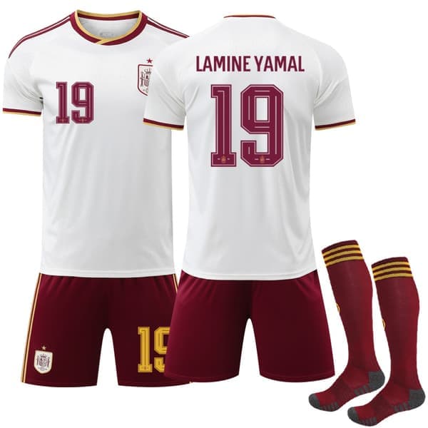 VM 2026 Spanien Fodboldtrøje+Shorts Nr. 19 Yamal 22 22