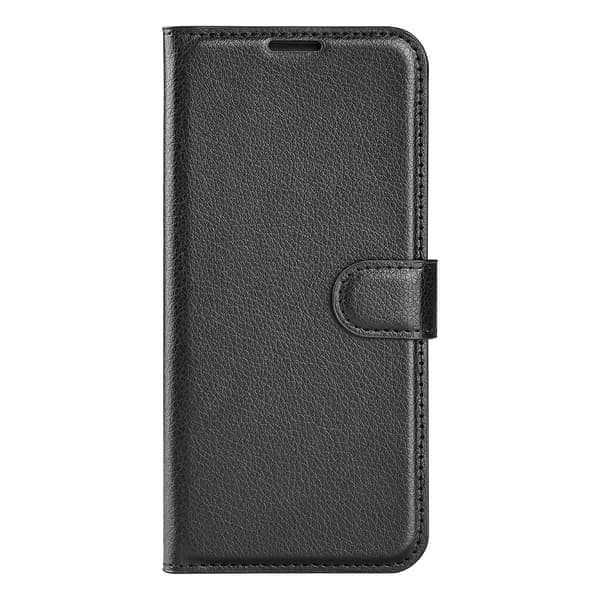 iPhone Air Fodral Litchi Læder Sort