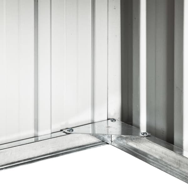VidaXL skjul för robotgräsklippare 92x97x63 cm galvaniserat stål brun