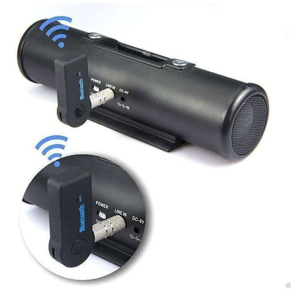 Langaton automusiikkivastaanotin - Bluetooth 4.1 -sovitin, koe langaton musiikki autossa, musta