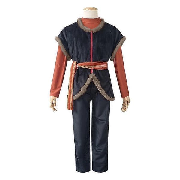 Frost 2 Kristoff Cosplay Kostym Nordisk Stil Outfit för Män S S