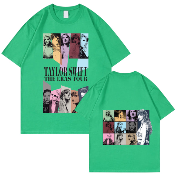 Unisex Taylor Swift Fan T-paita Tryckt T-paita Skjorta Pullover Vuxen Collection Taylor Swift T-paita green L