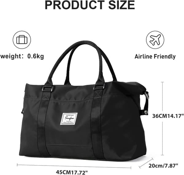 Under Seat Carry - on, Resväska Under Sätet Handbagage Holdall Väska för Kvinnor Övernattningsväskor Weekendväskor Sjukhus