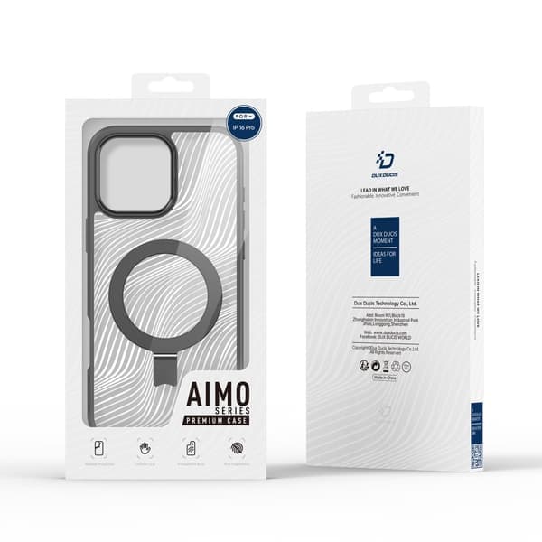 DUX DUCIS iPhone 16 Pro Aimo-serie med metalskala - Sort Sort