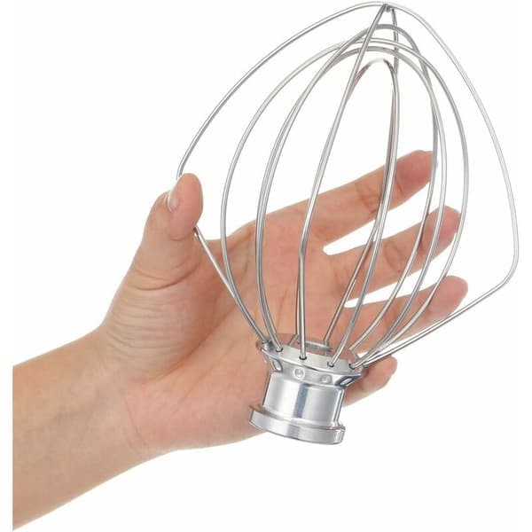 Vinklet piskeris i rustfrit stål til KitchenAid K45WW WP9704329 køkkenmaskine tilbehør