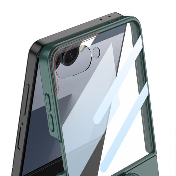 Samsung Z Flip7 GKK Goldring Skal - Sort Sort Sort