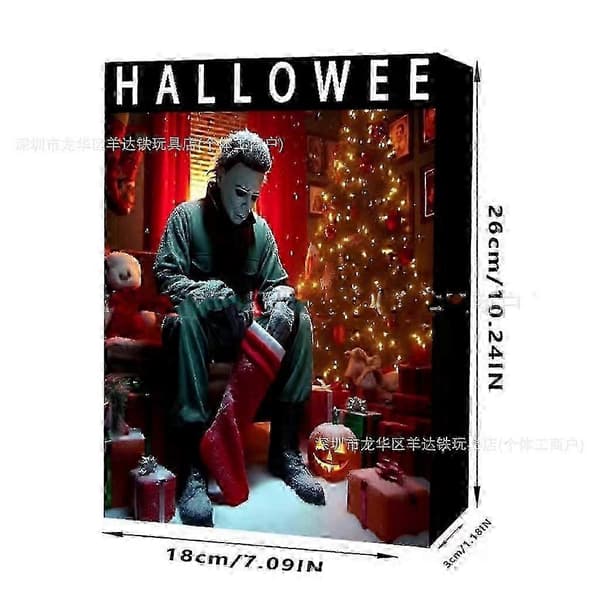 2025 julekalender - Nye Halloween Doomsday Blind Box-ornamenter, kreative Blind Box-legetøj E