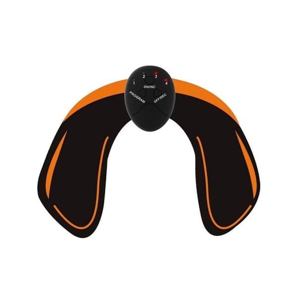 Elektronisk muskelstimulator for trening, rumpe, EMS, svart