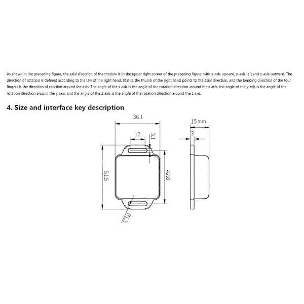 9-Akse WiFi Attitude Sensor, Accelerometer Gyroskop Vinkel Magnetisk Hældningsmålingsmodul WT901