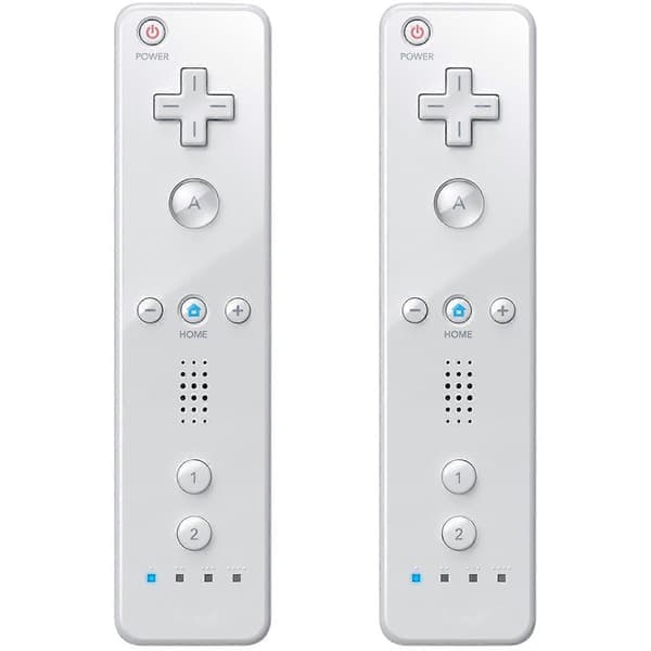 MOOGOLE 2-pak fjernkontroller til Nintendo Wii/Wii U, med silikonskall og håndleddsstropp