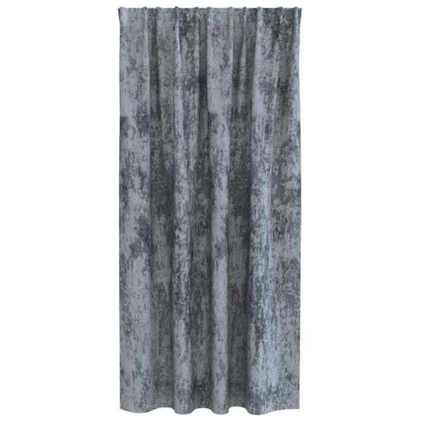 Fløyelsgardiner - Sølvgrå - 175x140 cm - Maljer - Maskinvaskbar Sølv