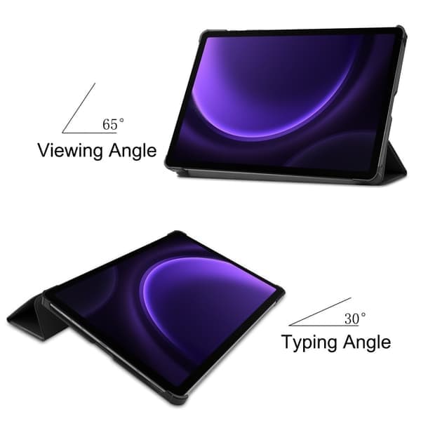 Slankt deksel til Samsung Galaxy Tab S10 Lite/S10 FE/S9 FE - Svart Svart
