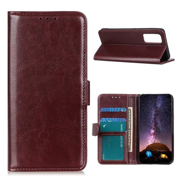 Samsung Galaxy A52/A52s - Crazy Horse Plånboksfodral - Brun