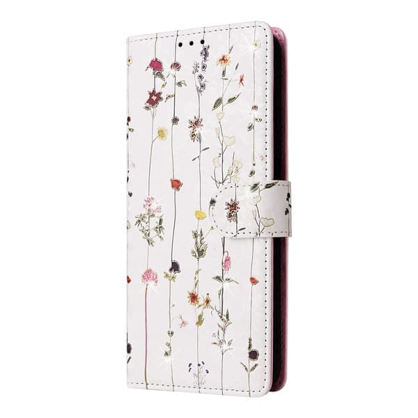 Samsung Galaxy S26 Plus Etui RFID Læder Små Blomster