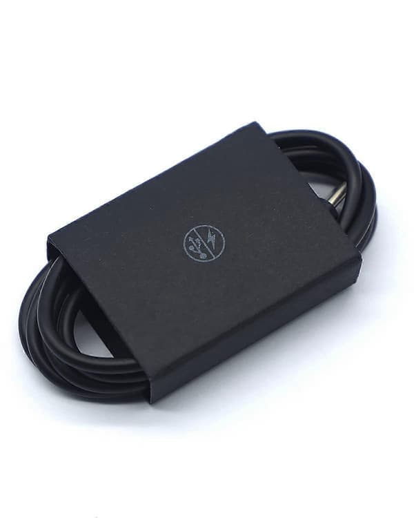 Oplader Opladerkabel Ledning USB-C 1 M Hurtig Opladerkabel til Bluetooth Højttalere og Hovedtelefoner Øretelefoner Sort Orange