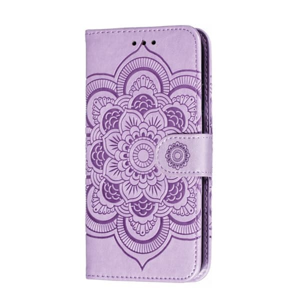 iPhone 11 - Sun Mandala Lommebokveske - Lila Lilla