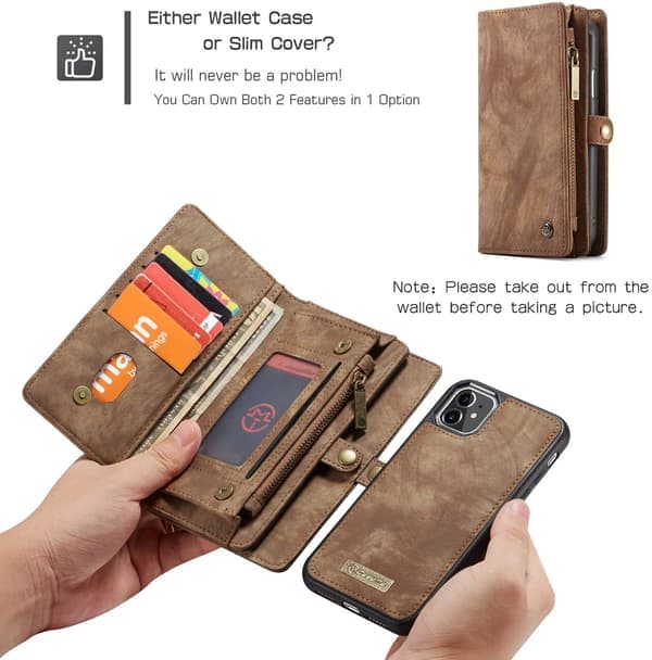Caseme 008 iPhone 15 Plus -ruskea brown