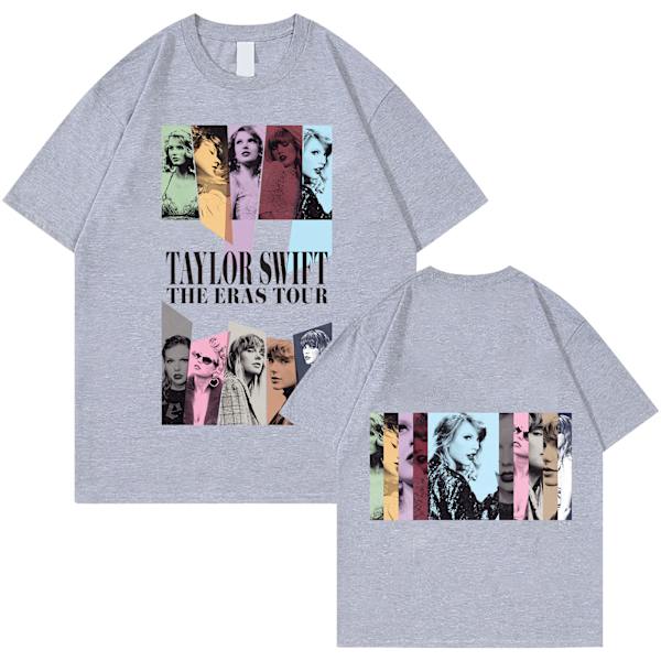 Taylor Swift -fanipaita Painettu T-paita Paita Pusero Aikuisten kokoelma Taylor Swift T-paita Unisex gray XL
