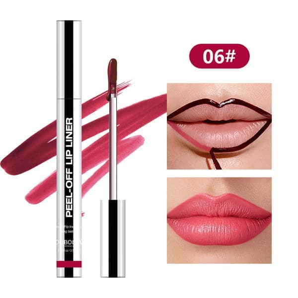 Leppestift, Peel-Off Lip Gloss, Langvarig Leppefarge 06# 06#