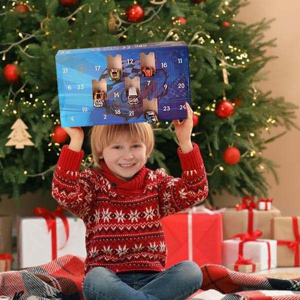 Hot Wheels Adventskalender 2025 – 24-dagars nedräkning leksaksbil presentförpackning för barn