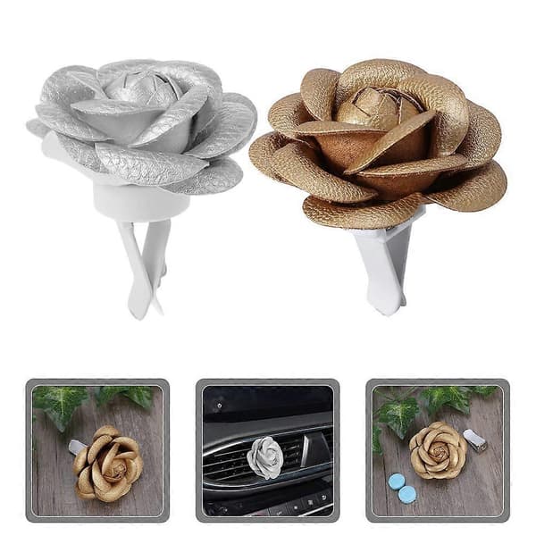 2 stk. Luftventilclips Søde Bil Diffuser Ventilclips Bilventilclips Søde Luftfrisker Blomsterventilclips Blomster Bil Luftfrisker Ventilclips