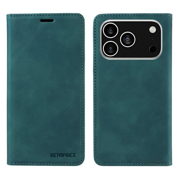 BETOPNICE iPhone 17 Pro Plånboksfodral Konstläder - Grön Grön