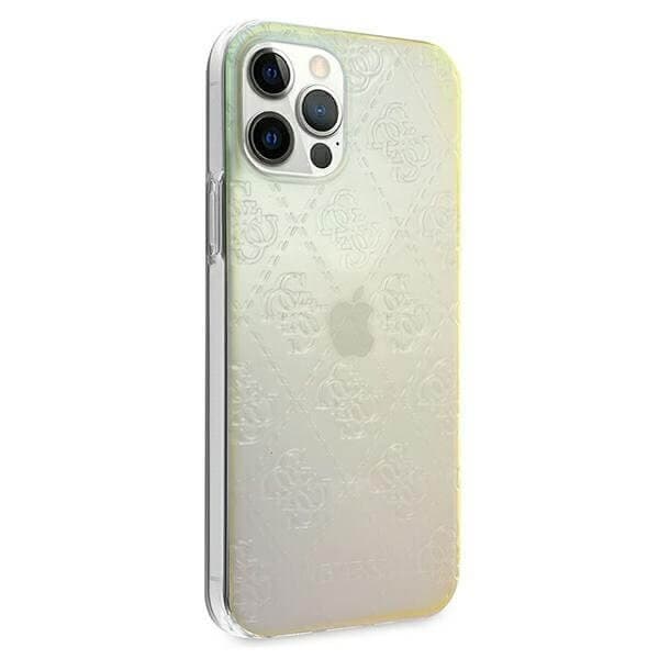 Guess iPhone 12 & 12 Pro cover 3D Pattern Collection opal