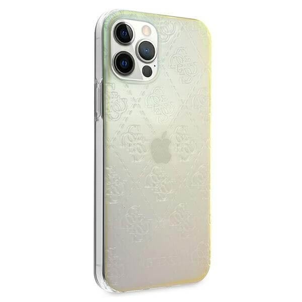 Guess iPhone 12 & 12 Pro skal 3D Pattern Collection opal