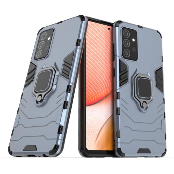 Ring Armor Cover Galaxy A72 - Blå Blue