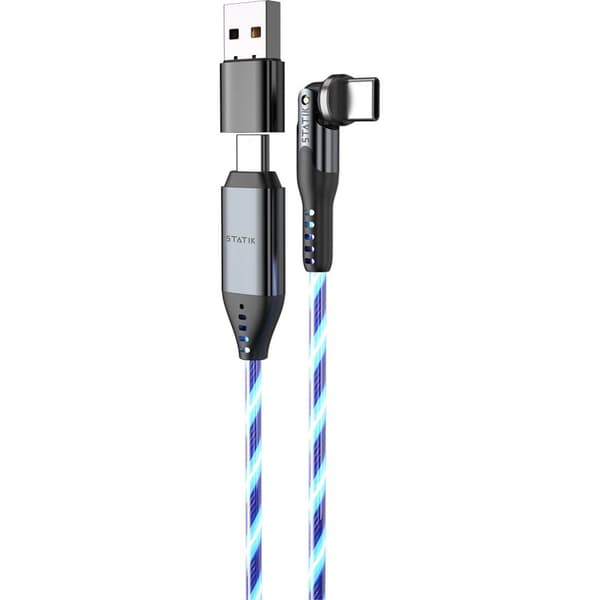 STATIK-kabel PowerPivot Pro Glødende LED USB-C Til USB-C 1m