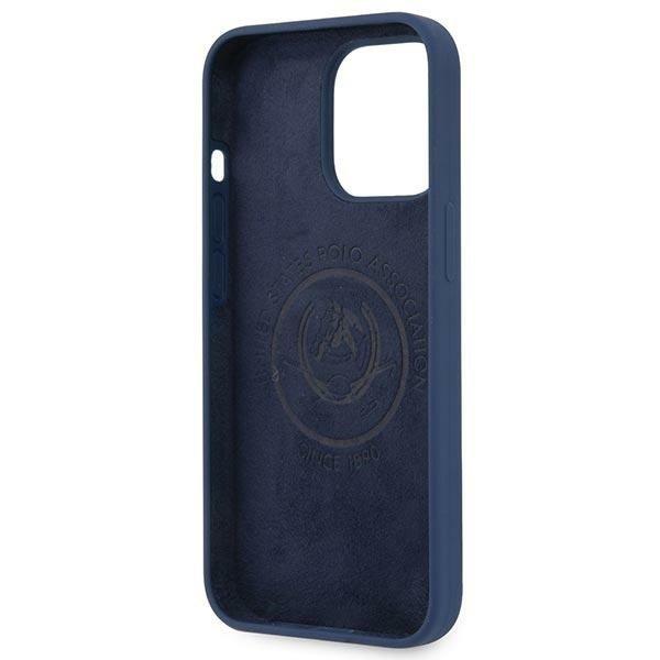 US Polo Silicone Collection Cover iPhone 13 Pro / 13 - Marineblå Blue