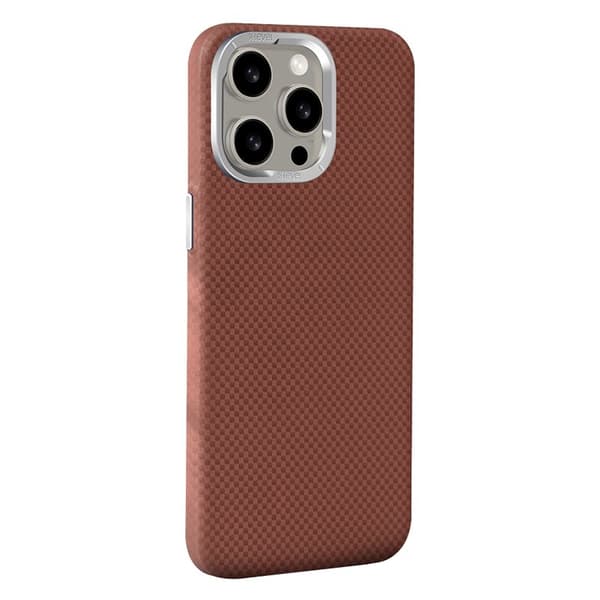 X-LEVEL Mobilskal till iPhone 15 Pro Max Magnetisk Kolfiber Röd